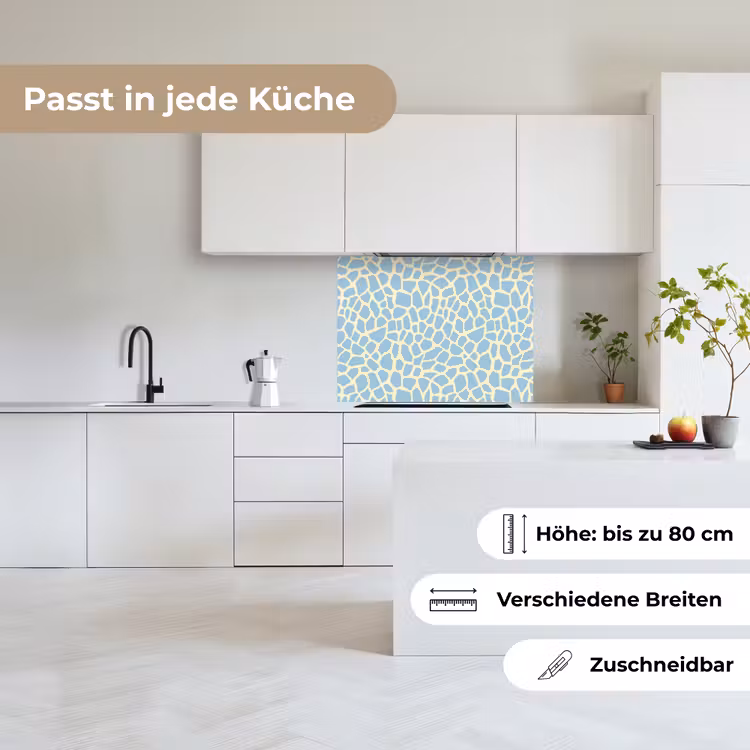 Küchenrückwand - Giraffe - Modern - Blau — 6