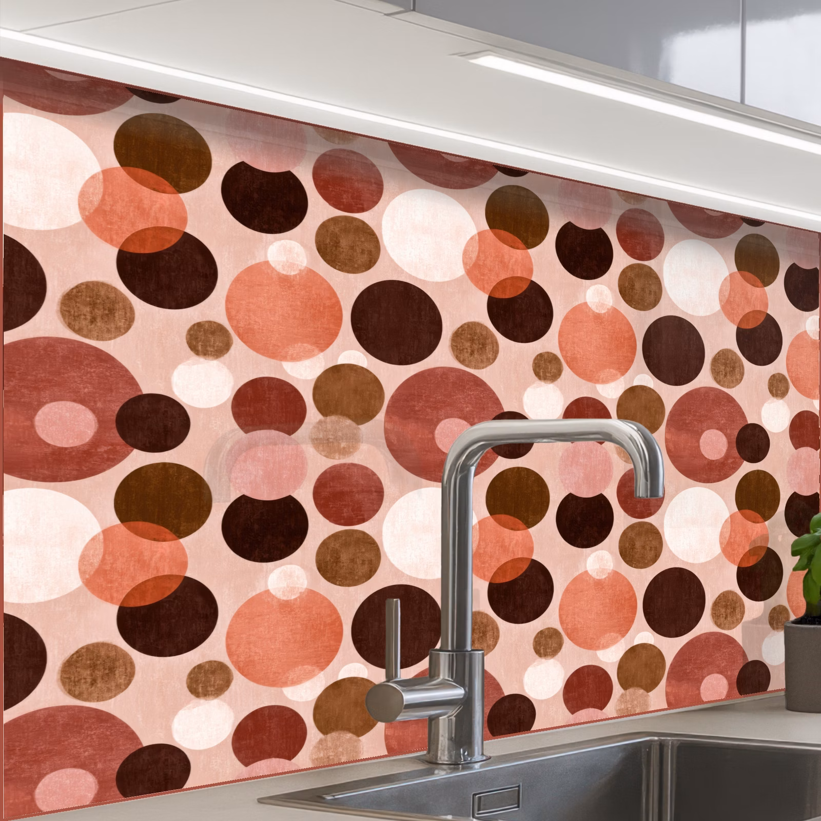 Küchenrückwand - Kreise - Modern - Farbenfroh — 1