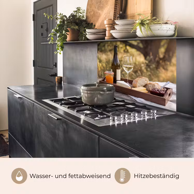 Küchenrückwand - Picknick - Wein - Käsetafel — 4