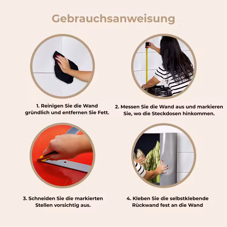 Küchenrückwand - Spargel - Grün - Schwarz — 8