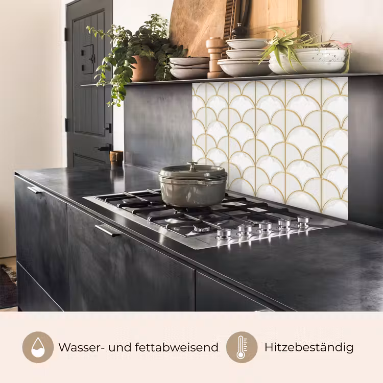 Küchenrückwand - Mosaik - Bögen - Gold — 4