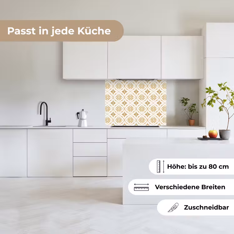 Küchenrückwand - Ornament - Klassisch - Gold — 6