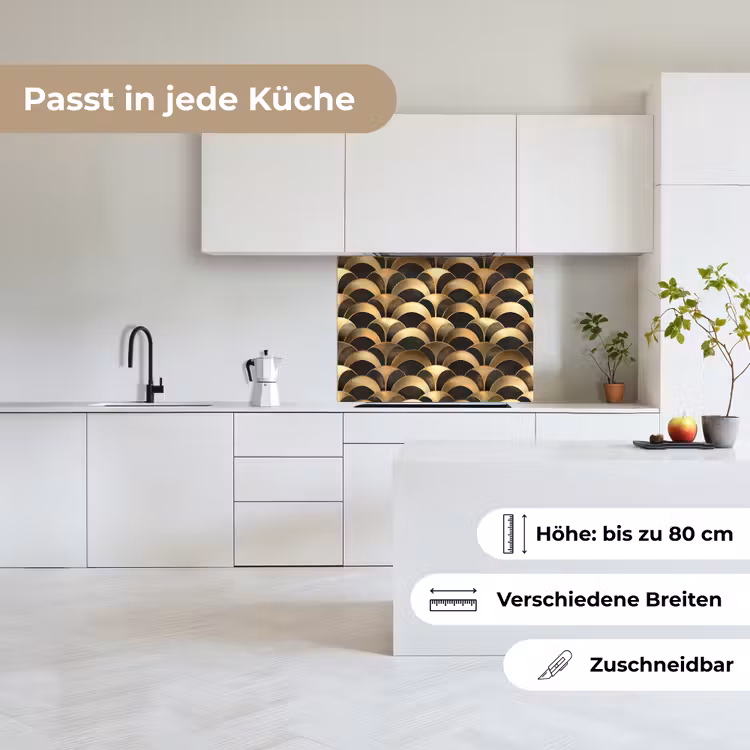 Küchenrückwand - Skalen - Textur - Gold — 6