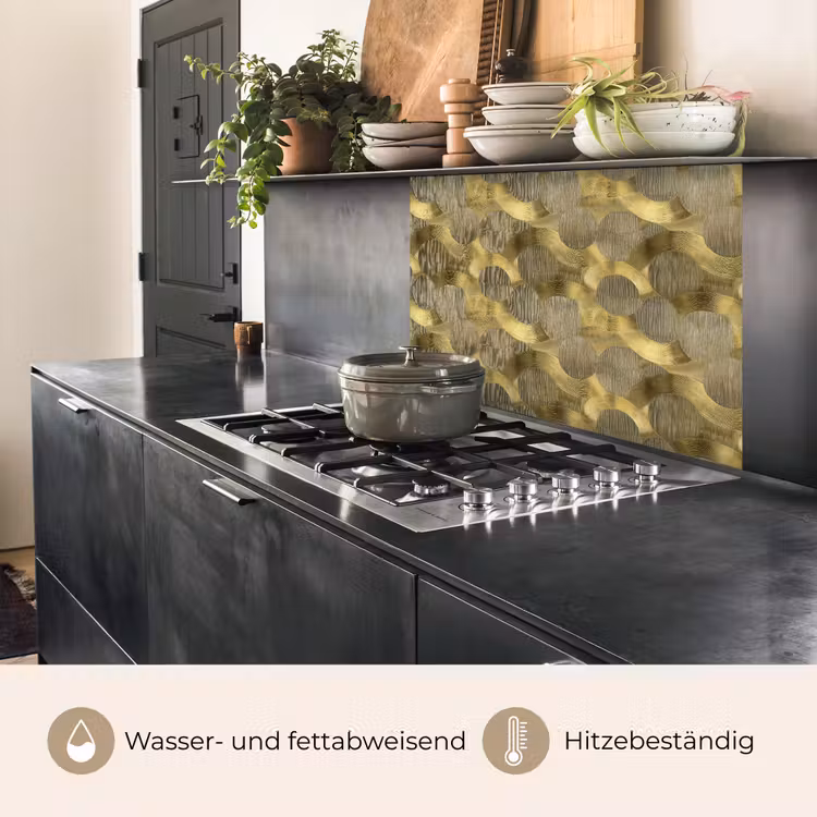 Küchenrückwand - Modern - Geometrisch - Gold — 4