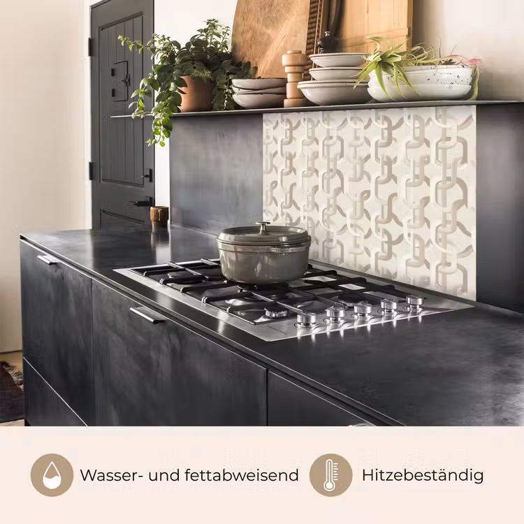 Küchenrückwand - Motiv - Abstrakt - Beige — 4