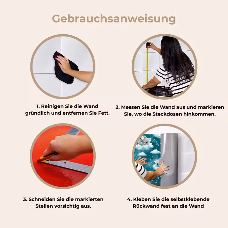 Spritzschutz Küche - Koalas - Bezaubernd - Blau — 7