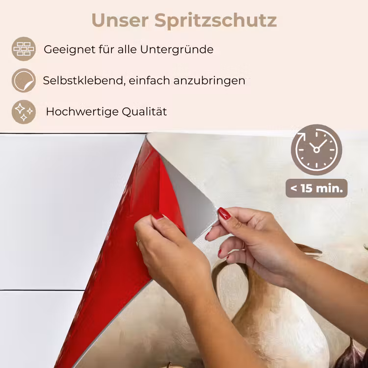 Spritzschutz Küche - Obst - Kräuter - Ländlich — 4