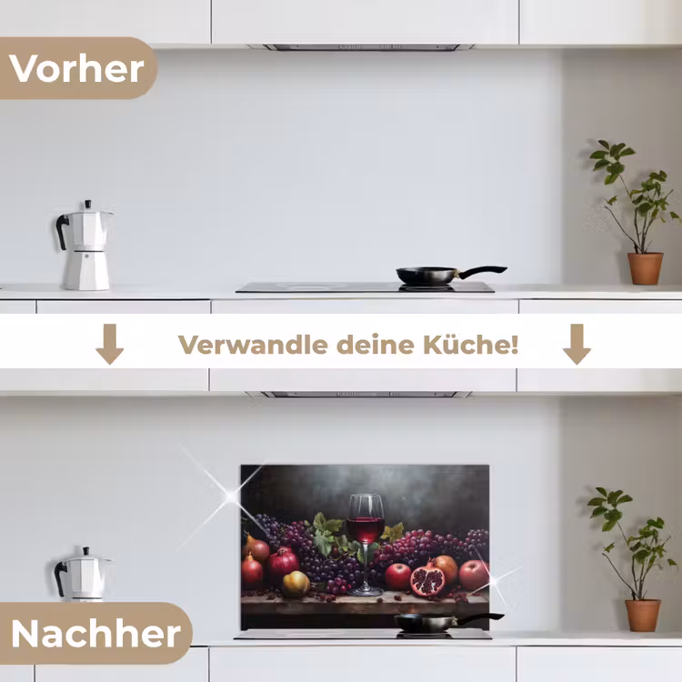 Spritzschutz Küche - Wein - Obst - Stilleben — 7