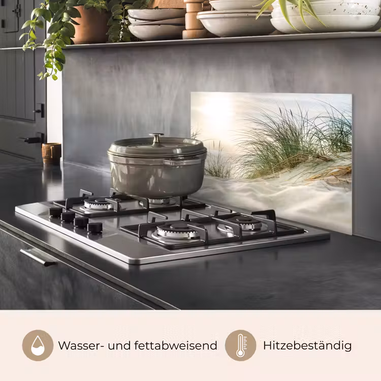 Spritzschutz Küche - Dünen - Watteninseln - Wasser — 2