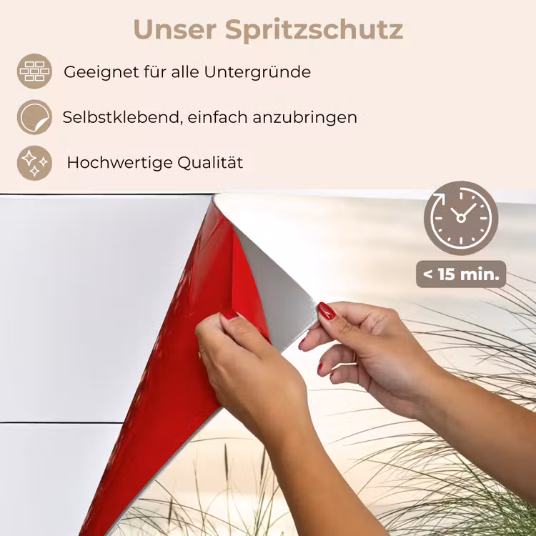 Spritzschutz Küche - Dünen - Watteninseln - Wasser — 4