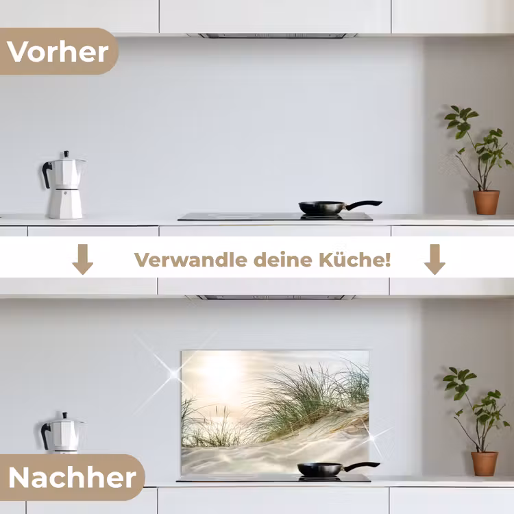 Spritzschutz Küche - Dünen - Watteninseln - Wasser — 7
