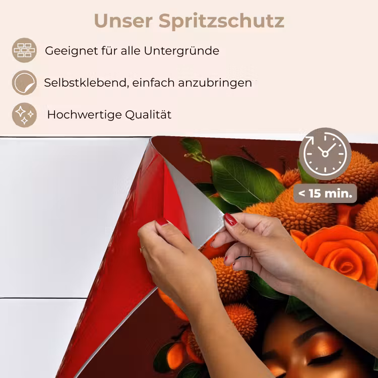 Spritzschutz Küche - Frau - Lychee - exotisch — 4