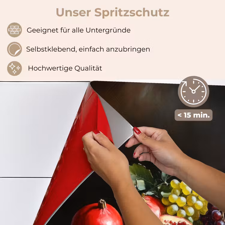 Spritzschutz Küche - Trinktafel - Stilleben - Vintage — 4