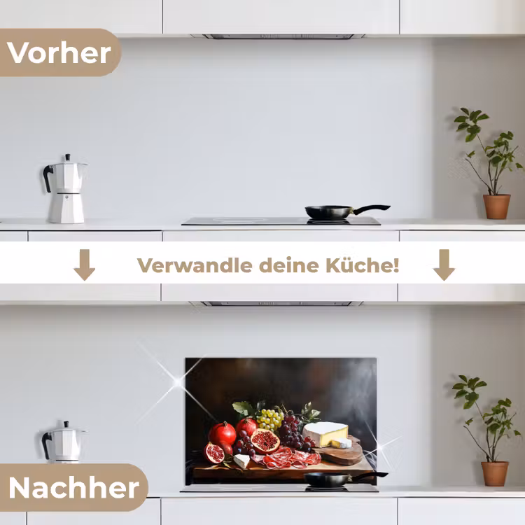 Spritzschutz Küche - Trinktafel - Stilleben - Vintage — 7