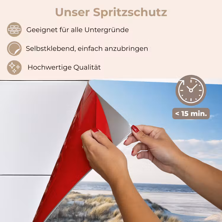 Spritzschutz Küche - Düne - Möwe - Strand - Meer - Sonne — 4