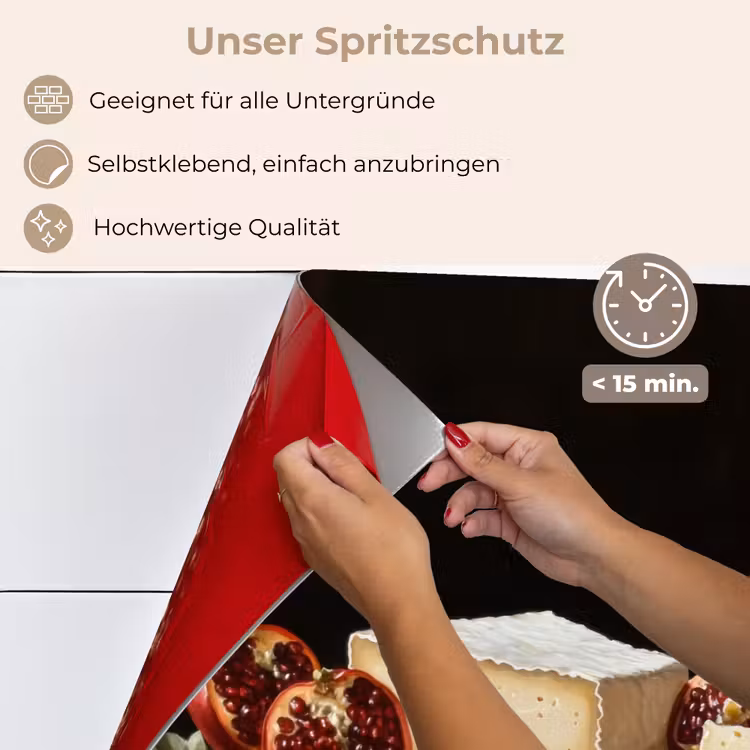 Spritzschutz Küche - Stilleben - Vintage - Trinktafel — 4