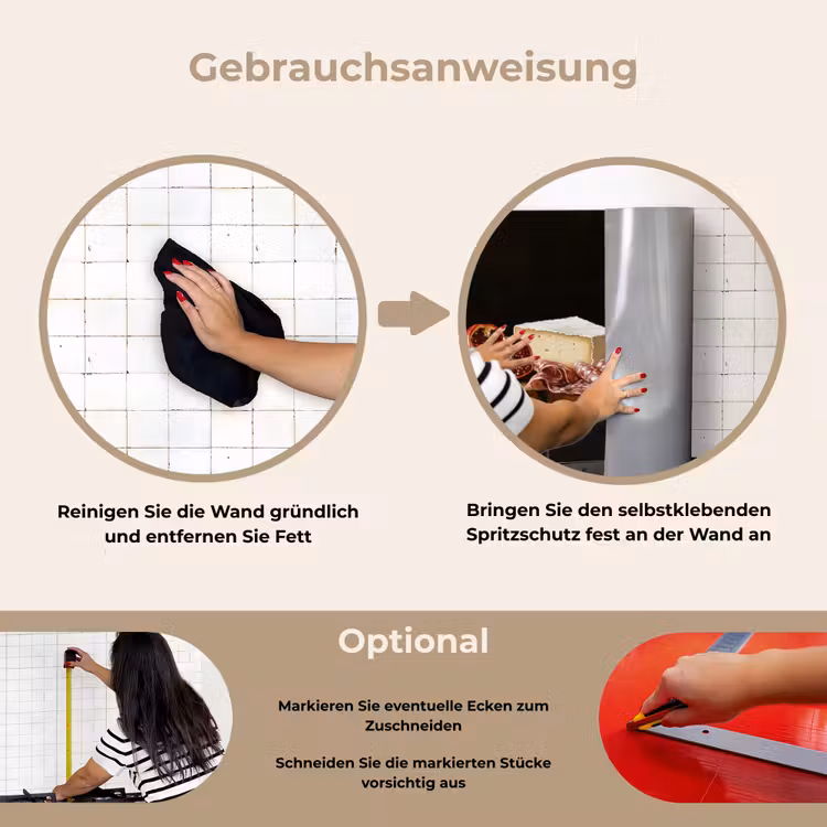 Spritzschutz Küche - Stilleben - Vintage - Trinktafel — 6