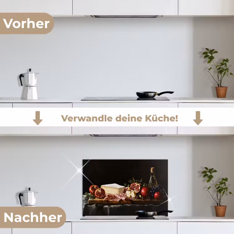 Spritzschutz Küche - Stilleben - Vintage - Trinktafel — 7