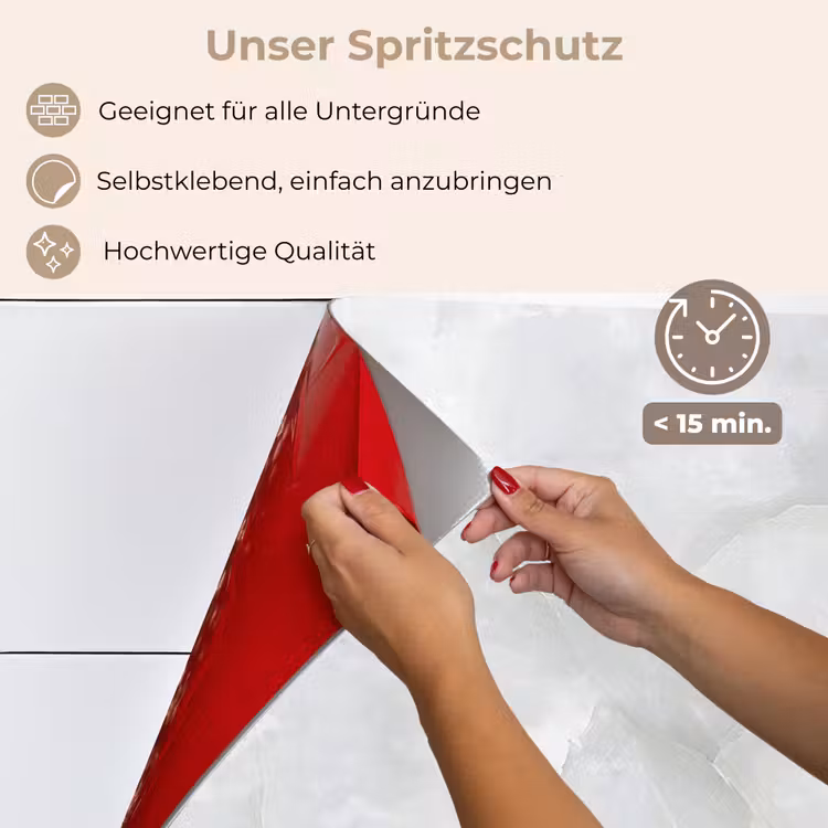 Spritzschutz Küche - Marmor - Weiß - Muster - Stein - Marmoroptik — 4