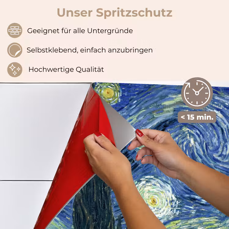 Spritzschutz Küche - Die sternenklare Nacht — 4