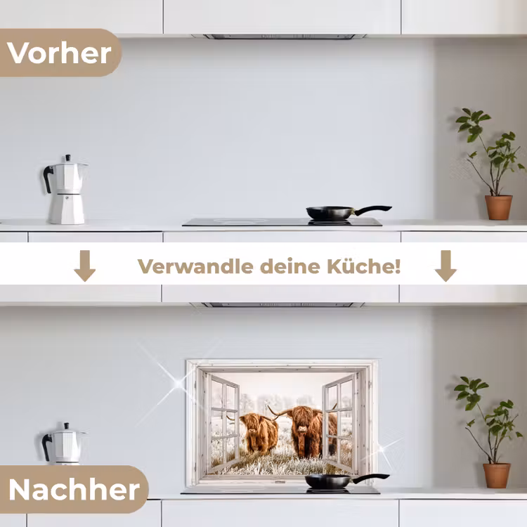 Spritzschutz Küche - Winterliche Begegnungen — 7