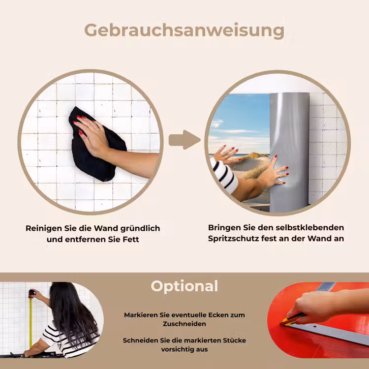 Spritzschutz Küche - Dünen in der Nachmittagssonne — 6