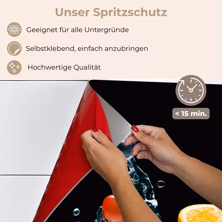 Spritzschutz Küche - Fruchtige Fontäne — 4