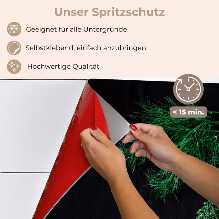 Spritzschutz Küche - Grüne Anmut — 4