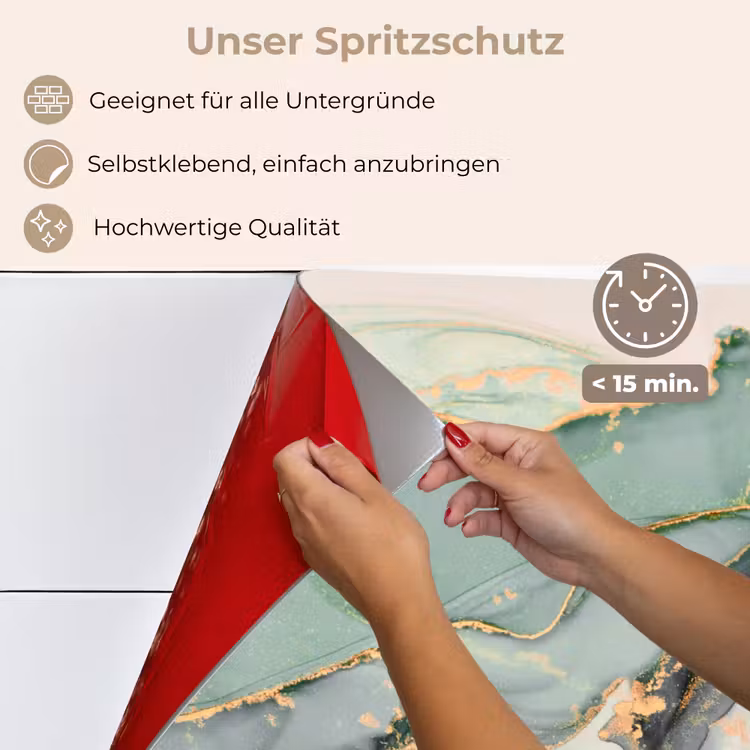 Spritzschutz Küche - Irdische Eleganz — 4