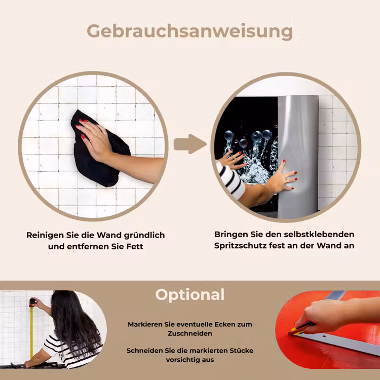 Spritzschutz Küche - Kontrasttanz — 6