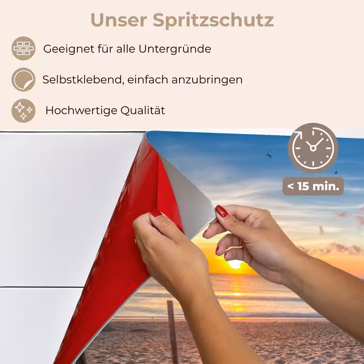 Spritzschutz Küche - Morgenlicht am Meer — 4