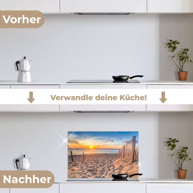 Spritzschutz Küche - Morgenlicht am Meer — 7