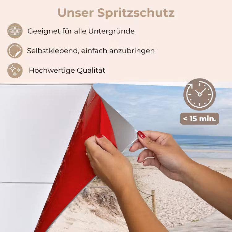 Spritzschutz Küche - Weg zum Strand — 4