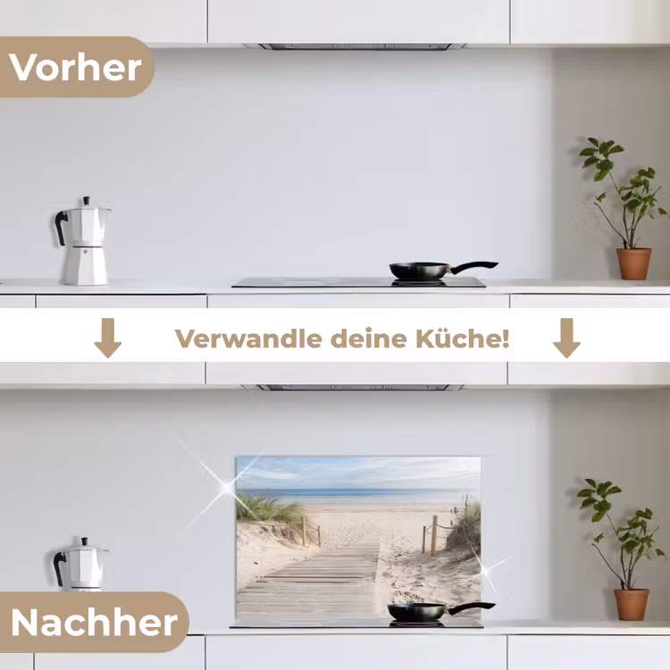 Spritzschutz Küche - Weg zum Strand — 7