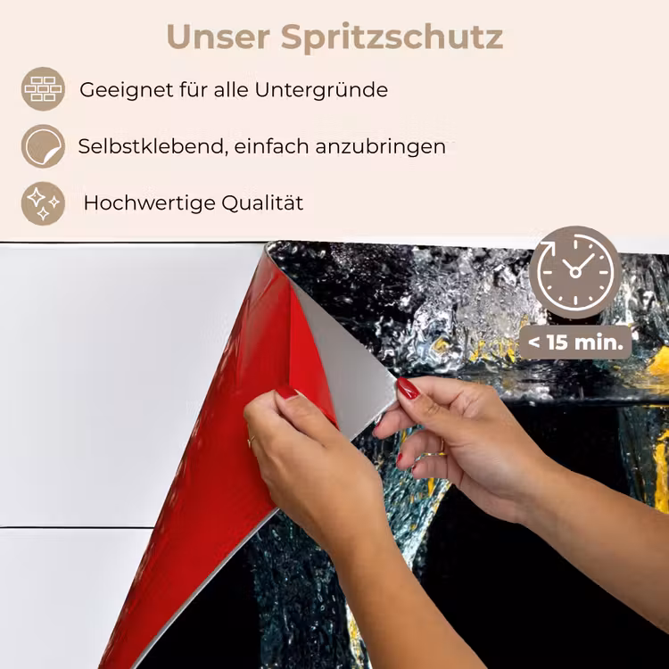 Spritzschutz Küche - Zitronenfrische eingetaucht — 4