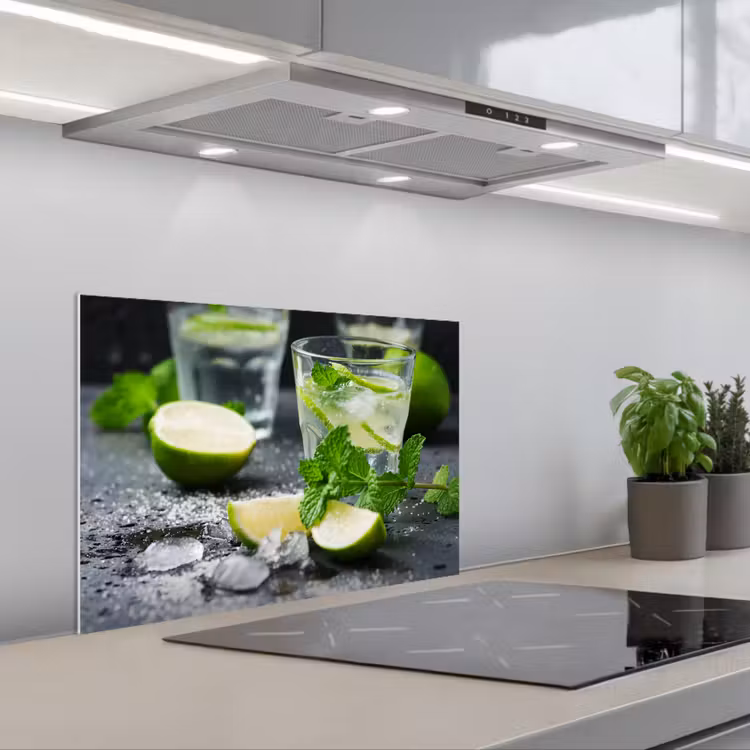 Spritzschutz Küche - Frische im Glas — 1