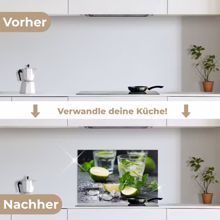 Spritzschutz Küche - Frische im Glas — 7