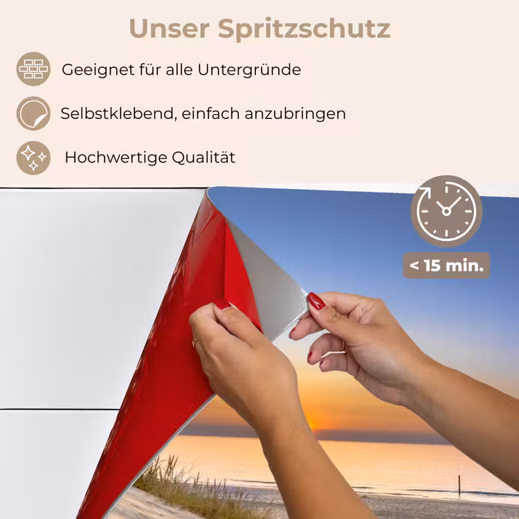 Spritzschutz Küche - Dünen in der Morgendämmerung — 4