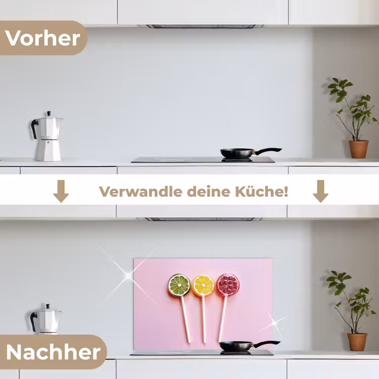 Spritzschutz Küche - Lollipop - Bonbon - Zitrusfrucht — 7