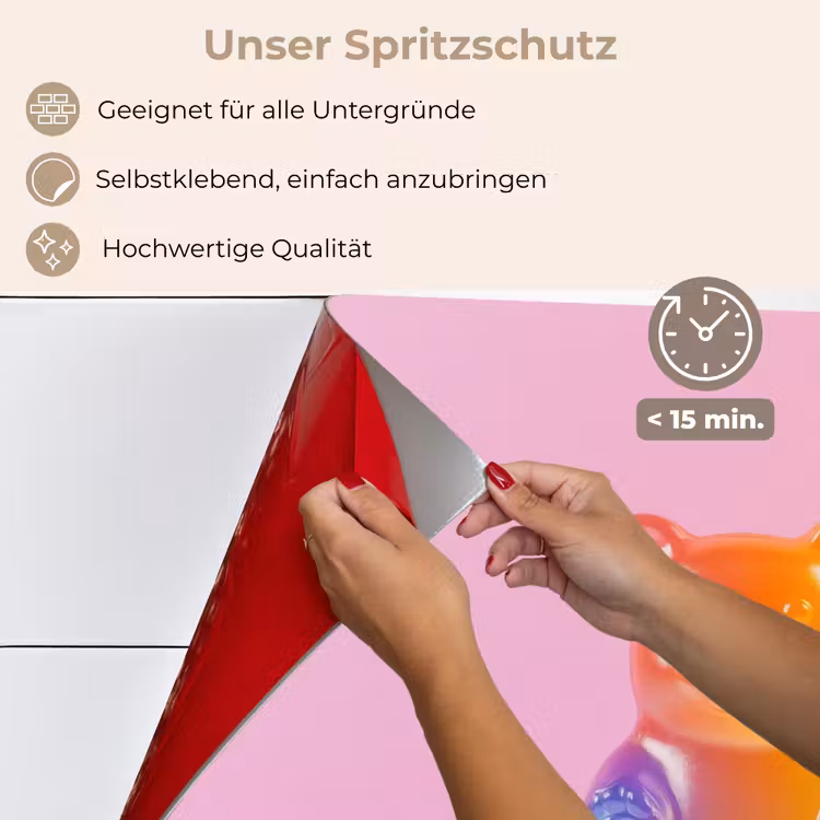Spritzschutz Küche - Pastell - Bonbon — 4