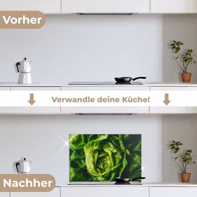 Spritzschutz Küche - Gemüse - Kopfsalat - Grün — 7