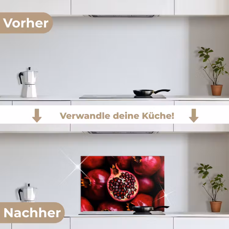 Spritzschutz Küche - Granatapfel - Rot - Obst — 7