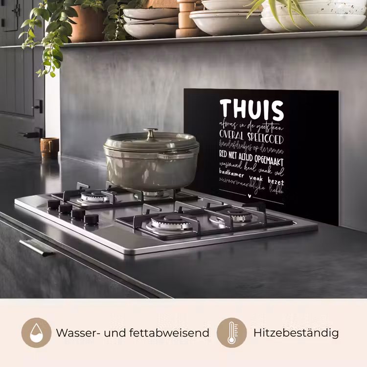 Spritzschutz Küche - Home - Sprichwörter - Herz — 2
