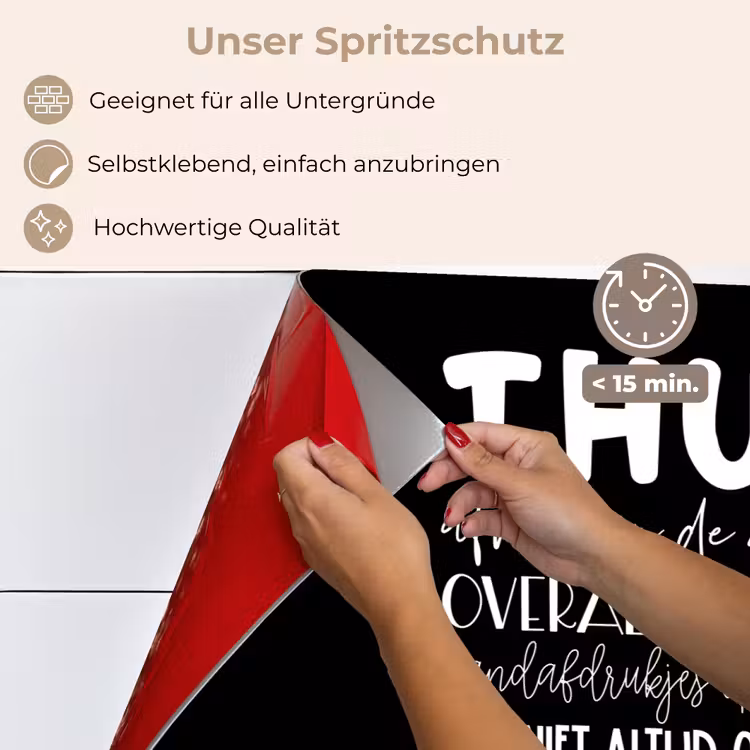 Spritzschutz Küche - Home - Sprichwörter - Herz — 4