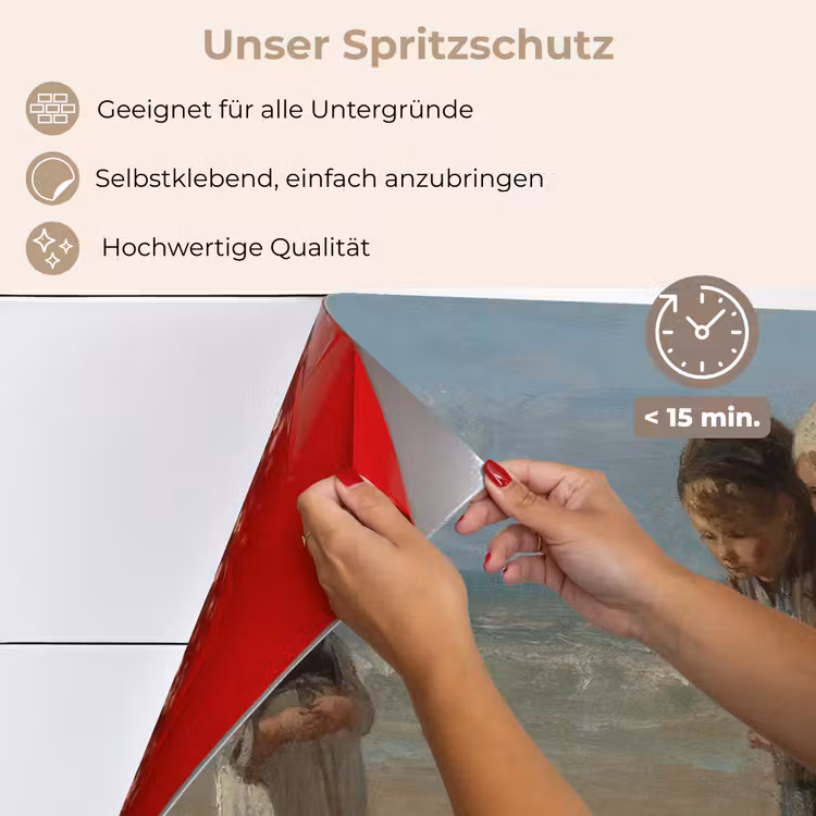 Spritzschutz Küche - Kinder des Meeres - Gemälde von Jozef Israëls — 4