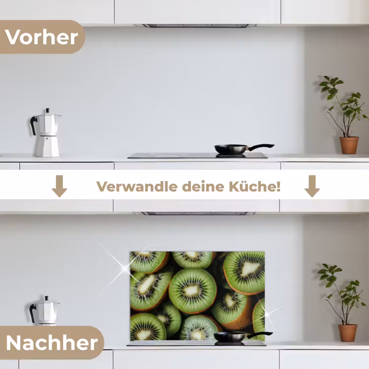 Spritzschutz Küche - Kiwi - Obst - Grün — 7