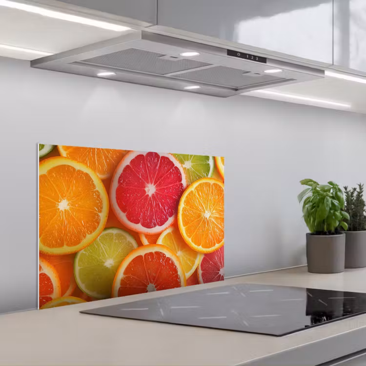 Spritzschutz Küche - Obst - Bunt - Nahaufnahme — 1