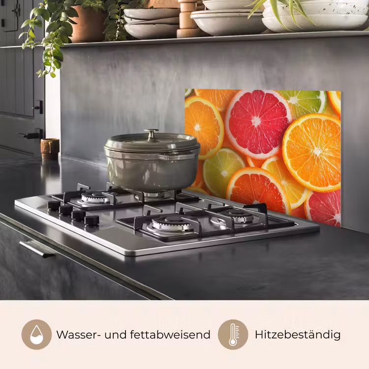Spritzschutz Küche - Obst - Bunt - Nahaufnahme — 2