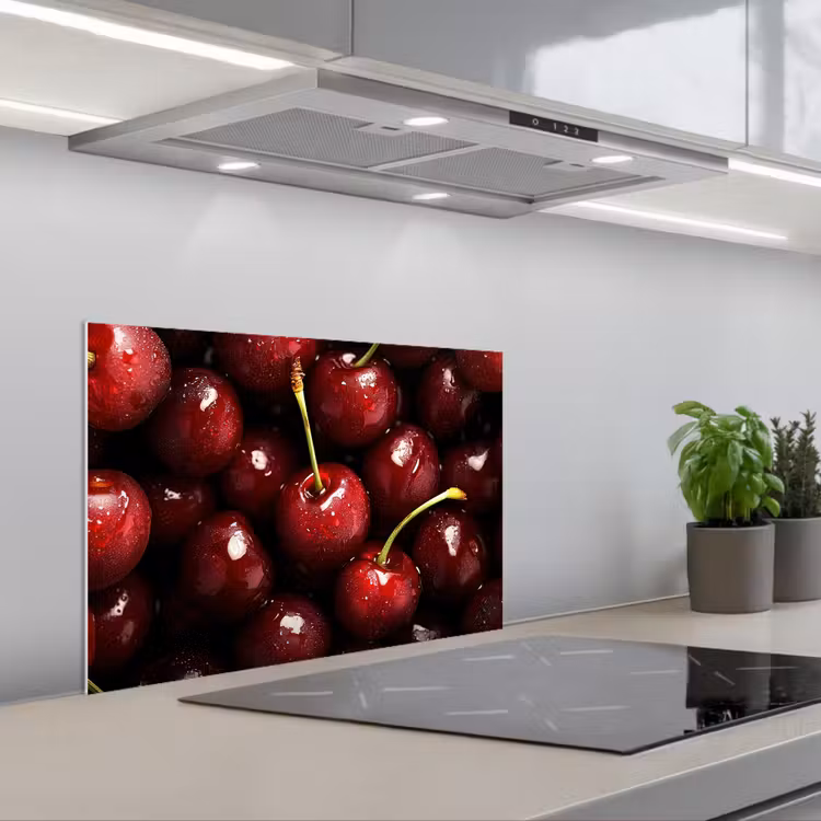 Spritzschutz Küche - Rot - Obst - Kirsche — 1