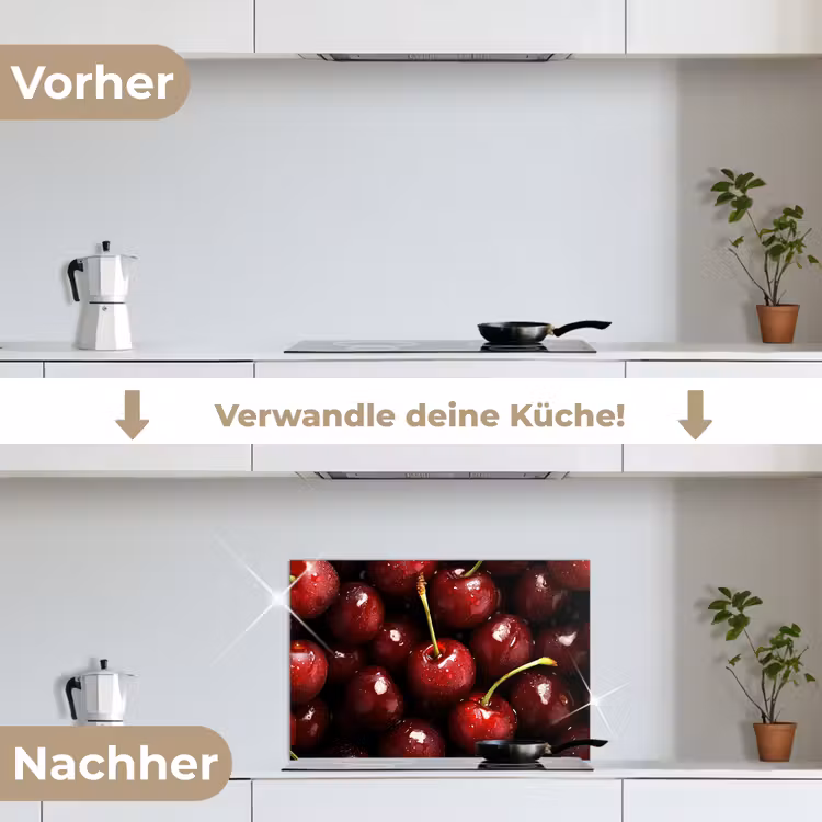 Spritzschutz Küche - Rot - Obst - Kirsche — 7